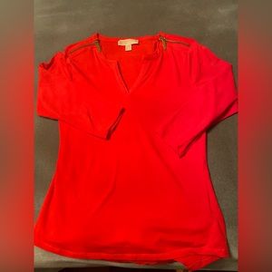 MICHAEL KORS women top , 3/4 length sleeves, coral/orange